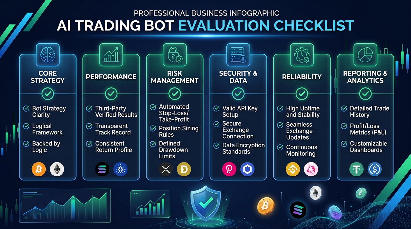 AI trading bot evaluation checklist