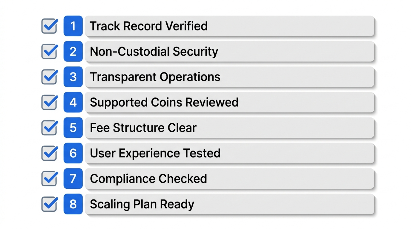 AI trading bot evaluation checklist